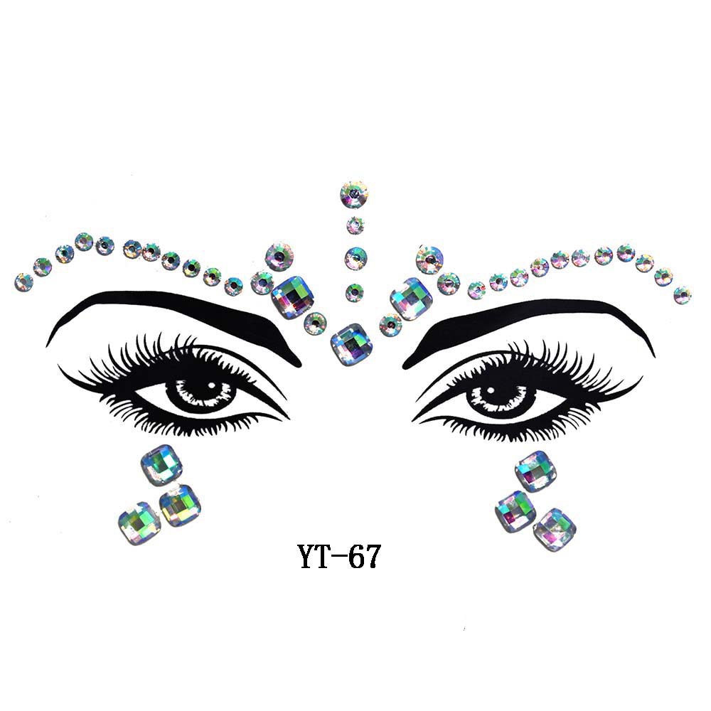 Masquerade Rhinestone Face Decoration